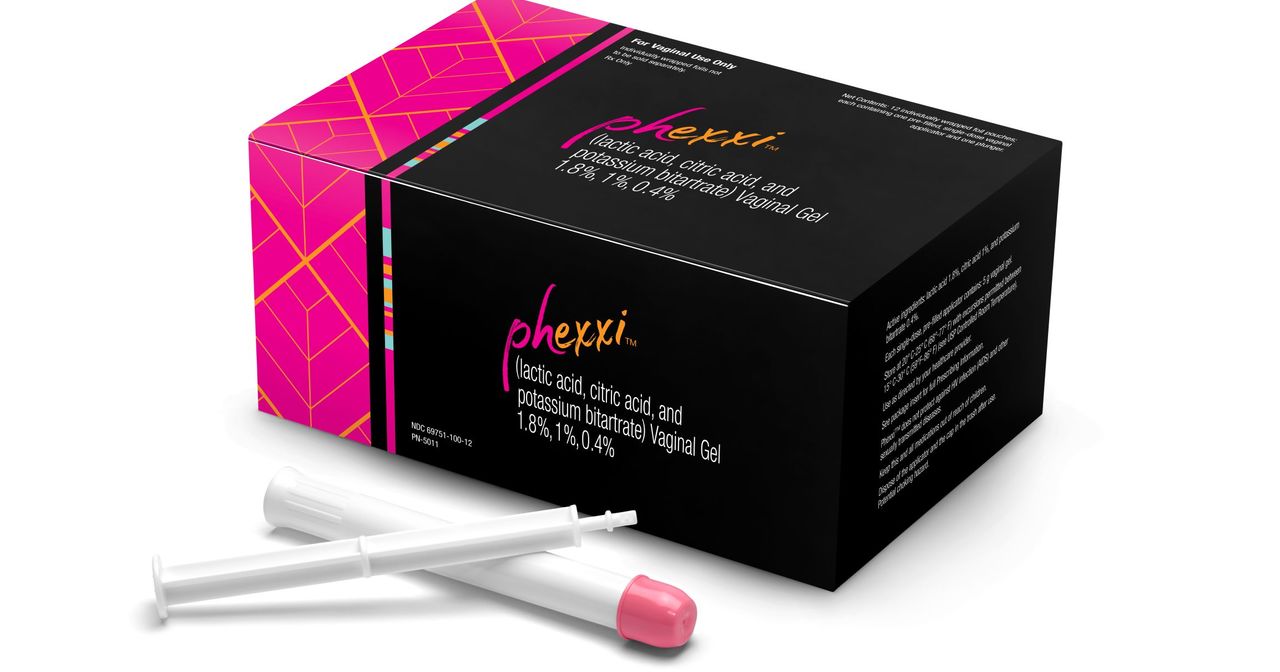 Phexxi vaginal gel packaging and applicators