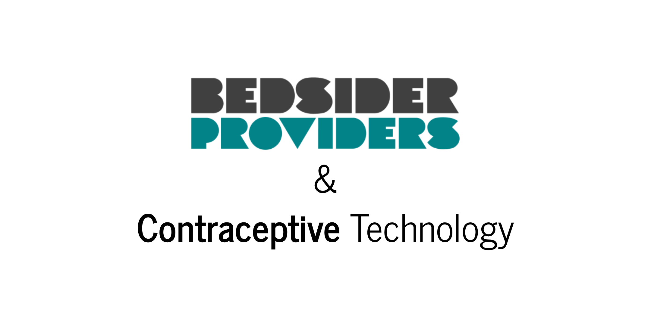 Combined logo Bedsider Providers and Contraceptive Technology